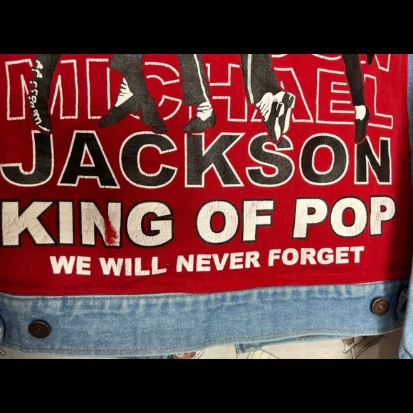 Vintage custom reworked Michael Jackson jean jacket. - Picture 4 of 6